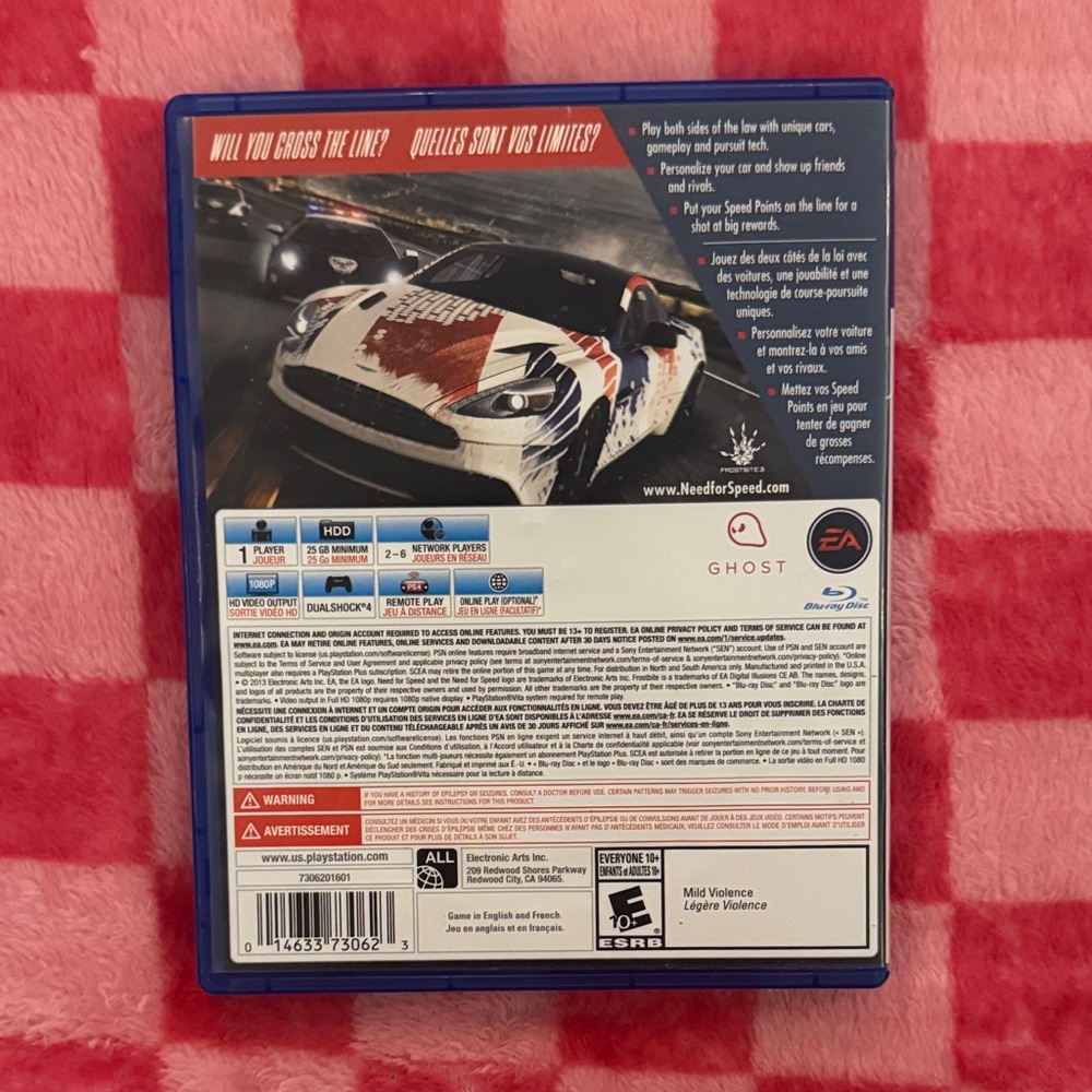 Need For Speed Rivals for PS4 - Like New (With Case) - Picture 3 of 3